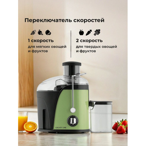 Соковыжималка GALAXY LINE GL 0815 зеленый