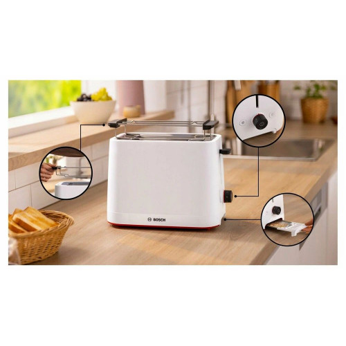 Тостер Bosch TAT3M121 белый