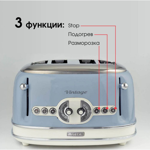 Тостер Ariete 00C015605AR0 синий