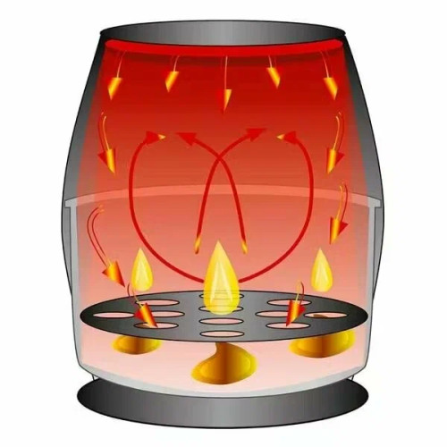 Аэрофритюрница Clatronic FR 3782 H черный/серебристый