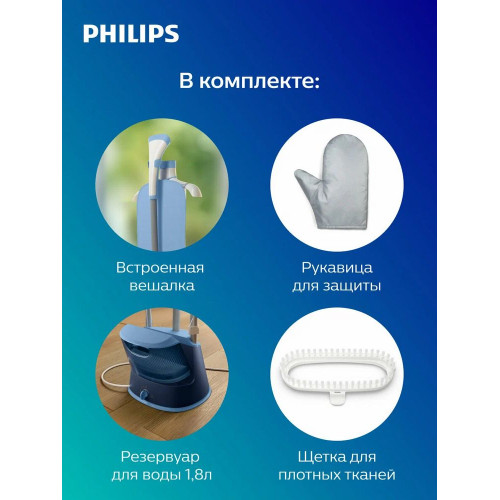 Отпариватель Philips STE1030/20 темно-лазурный