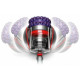 Пылесос Dyson CY28 Parquet 2 серый/фиолетовый