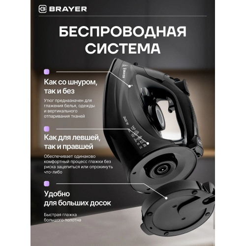 Утюг BRAYER BR4015 черный