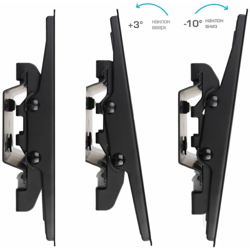 Кронштейн для телевизора Kromax FLAT-6 черный 15"-47" макс.35кг настенный наклон