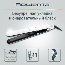 Выпрямитель для волос Rowenta Optiliss SF3210F0 белый/черный, 25 мм, 230 °C, 10 режимов