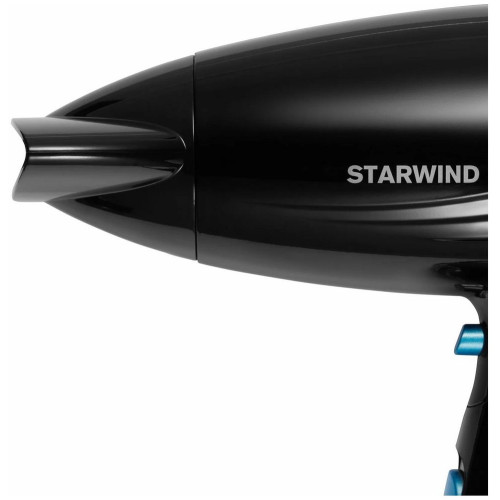 Фен Starwind SHD 7066 черный/синий