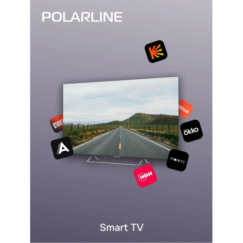 Телевизор PolarLine 50PU11TC-SM черный V