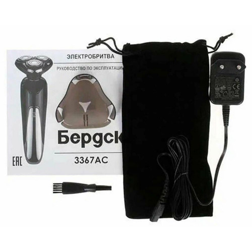 Электробритва Бердск 3367АС черный/серый