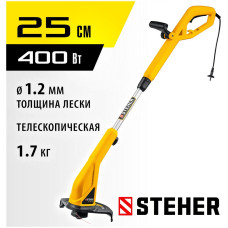 Триммер электрический STEHER TEL-25-410, от сети, 400 Вт