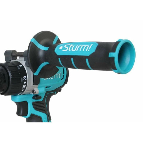 Дрель-шуруповерт Sturm CD2080, 18 В, 3 Ач, 80 Нм, бесщеточный