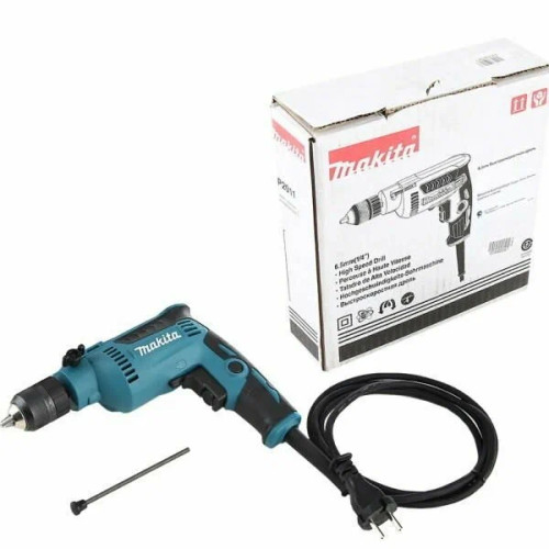 Дрель-шуруповерт Makita DP2011, 370 Вт, 28 Нм, щеточный