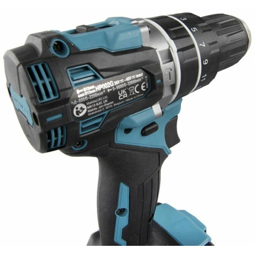 Дрель-шуруповерт Makita HP002GZ, 40 В, 0 Ач, 64 Нм, бесщеточный, ударный