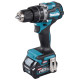 Дрель-шуруповерт Makita HP002GD201, 40 В, 2,5 Ач, 64 Нм, бесщеточный, ударный
