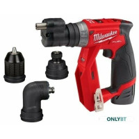 Дрель-шуруповерт Milwaukee M12 FPDXKIT-202, 12 В, 2 Ач, 37 Нм, бесщеточный, ударный