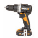 Дрель-шуруповерт Worx WX352, 20 В, 0 Ач, 60 Нм, бесщеточный, ударный