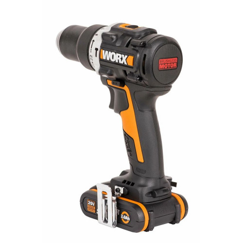 Дрель-шуруповерт Worx WX352, 20 В, 0 Ач, 60 Нм, бесщеточный, ударный