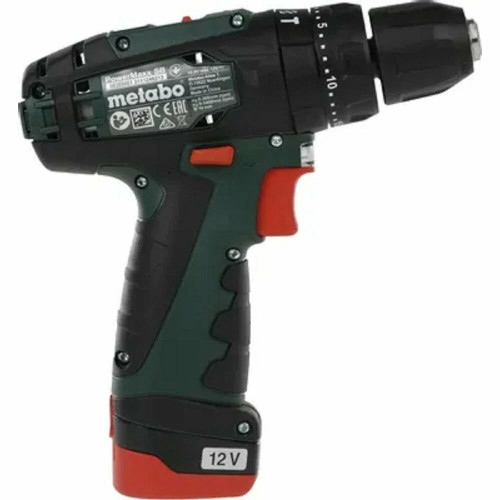 Дрель-шуруповерт Metabo PowerMaxx SB, 10,8 В, 2 Ач, 34 Нм, щеточный, ударный