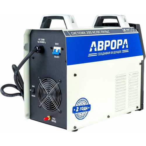 Сварочный аппарат Аврора Система 200 AC/DC ПУЛЬС инвертор ММА, 5.2 кВт