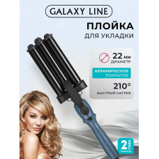 Щипцы для завивки волос Galaxy Line GL 4668 черный/зеленый