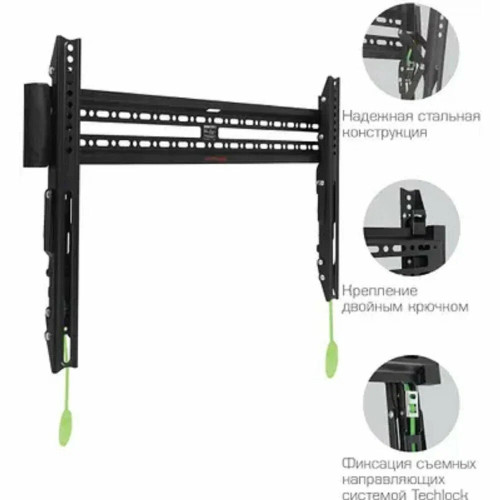 Кронштейн Arm media PLASMA-12 черный Кр. стал. наст. для TV 35"-75", max 60 кг, 1 ст св., нак. 0°-12° от ст. 37 мм, max VESA 600x400 мм.