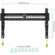 Кронштейн Arm media PLASMA-12 черный Кр. стал. наст. для TV 35"-75", max 60 кг, 1 ст св., нак. 0°-12° от ст. 37 мм, max VESA 600x400 мм.