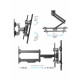 Кронштейн для телевизора Arm Media PARAMOUNT-40 черный 26"-65" макс.50кг настенный поворот и наклон