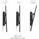Кронштейн для телевизора Holder LCD-T8602-B черный 55"-100" макс.75кг настенный наклон