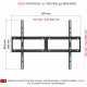 Кронштейн для телевизора Holder LCD-T8602-B черный 55"-100" макс.75кг настенный наклон