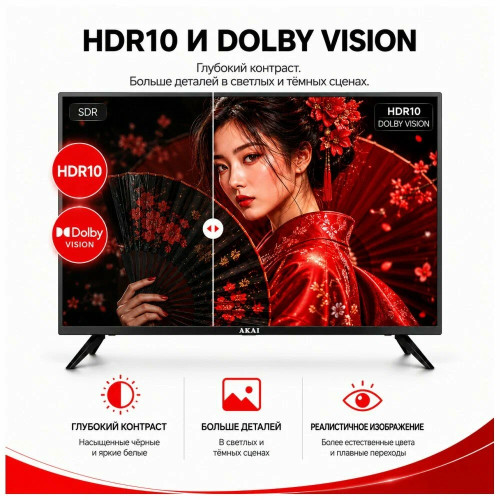 Телевизор AKAI  TA43BQ900 черный