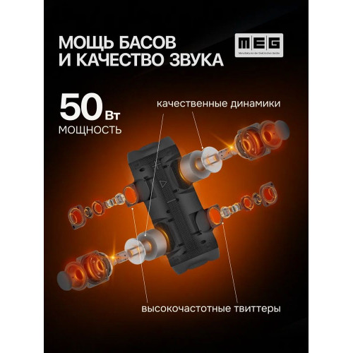 Портативная колонка MEG SSA050BL черная