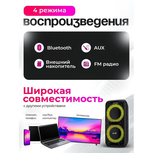 Колонка Eltronic 20-14 DANCE BOX 300 черный