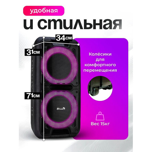 Колонка Eltronic 20-14 DANCE BOX 300 черный