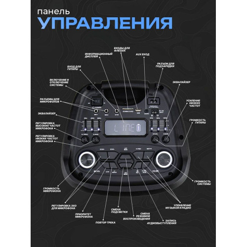 Колонка Eltronic 30-37 CRAZY BOX 1200 с TWS