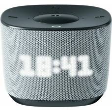 Умная колонка Sber Boom Home, 8Вт, с экраном, 1 динамик, часы, мультирум, TWS, Zigbee хаб, Wi-Fi, Bluetooth 5.0, Zigbee, Салют, серый