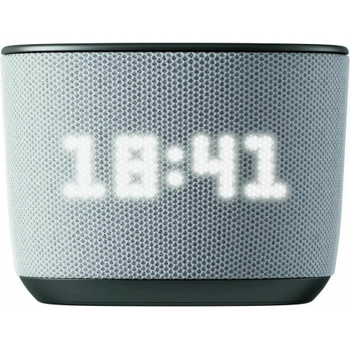 Умная колонка Sber Boom Home, 8Вт, с экраном, 1 динамик, часы, мультирум, TWS, Zigbee хаб, Wi-Fi, Bluetooth 5.0, Zigbee, Салют, серый