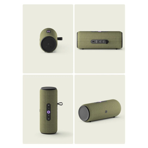 Умная колонка Яндекс Станция Стрит, 30Вт, компактная, 2 динамика, Wi-Fi, Bluetooth 5.0, Алиса, зеленый