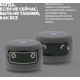 Умная колонка Яндекс Станция Лайт 2 LED, 6Вт, с экраном, 1 динамик, часы, Алиса, BT5.0, Wi-Fi, серый