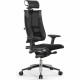 Кресло руководителя Метта Yoga 4DT B2-15D - YM93+Infinity+carbon черный сетка/кожа с подголов. крестов. алюминий хром