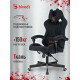 Кресло A4Tech Bloody GC-560 черный, ткань, 150 кг, подголовник, регулируемые подлокотники, механизм качания
