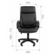 Кресло Chairman 794 LT черный, экокожа, 120 кг