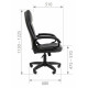 Кресло Chairman 794 LT черный, экокожа, 120 кг