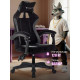 Кресло игровое KNIGHT WOLF GR серый/черный крестов. пластик