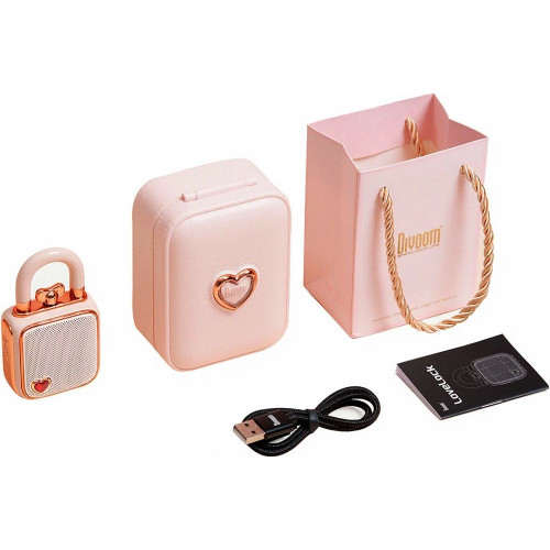 Портативная колонка Divoom LoveLock розовая