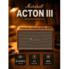 Колонка портативная Marshall Acton III коричневый