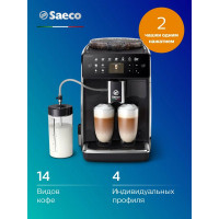 Кофемашина Saeco GranAroma SM6480/00 черный/серебристый
