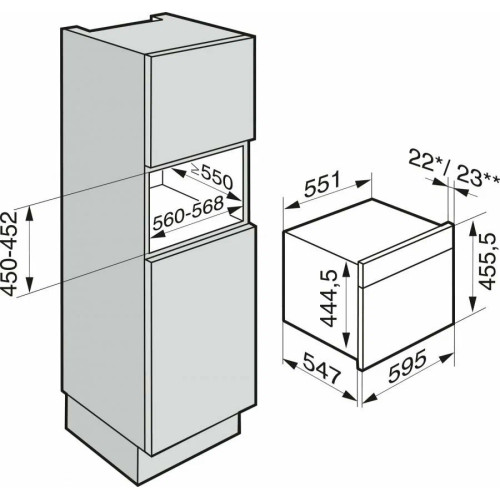 Встраиваемая пароварка Miele DGM7440 OBSW с СВЧ