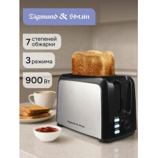 Тостер Zigmund & Shtain ST-89 Kuchen-Meister черный/стальной