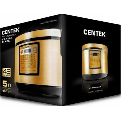 Мультиварка Centek CT-1495 черный/золотистый