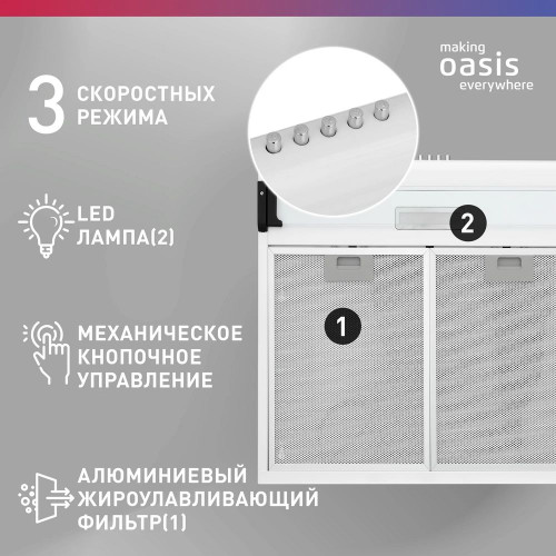 Вытяжка Oasis UP-50W