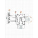 Кронштейн BAFF BP2S 13-43